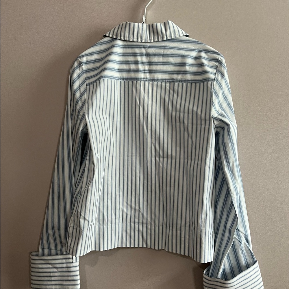 Ganni Stripe Cotton Shirt - Picture 6 of 8